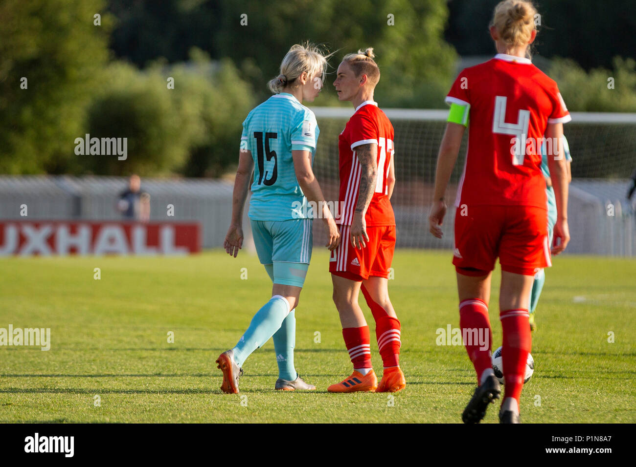 Newport Pays De Galles Royaume Uni 12 Juin 2018 Elena Danilova De La Russie Les Echanges