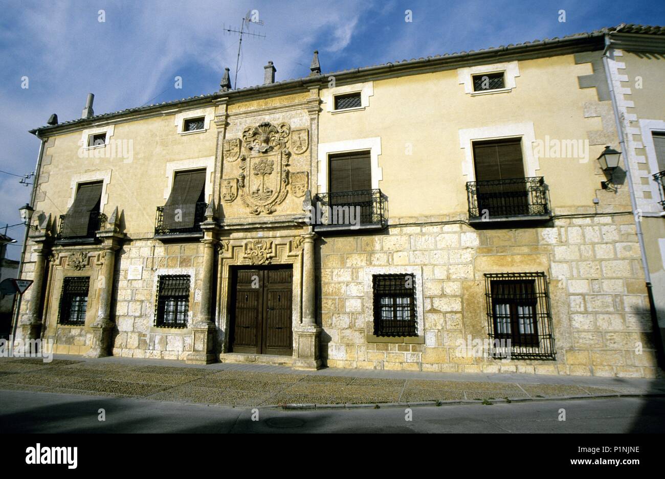 La Roda, « docteur de la Encina' palace (renaissance). Banque D'Images