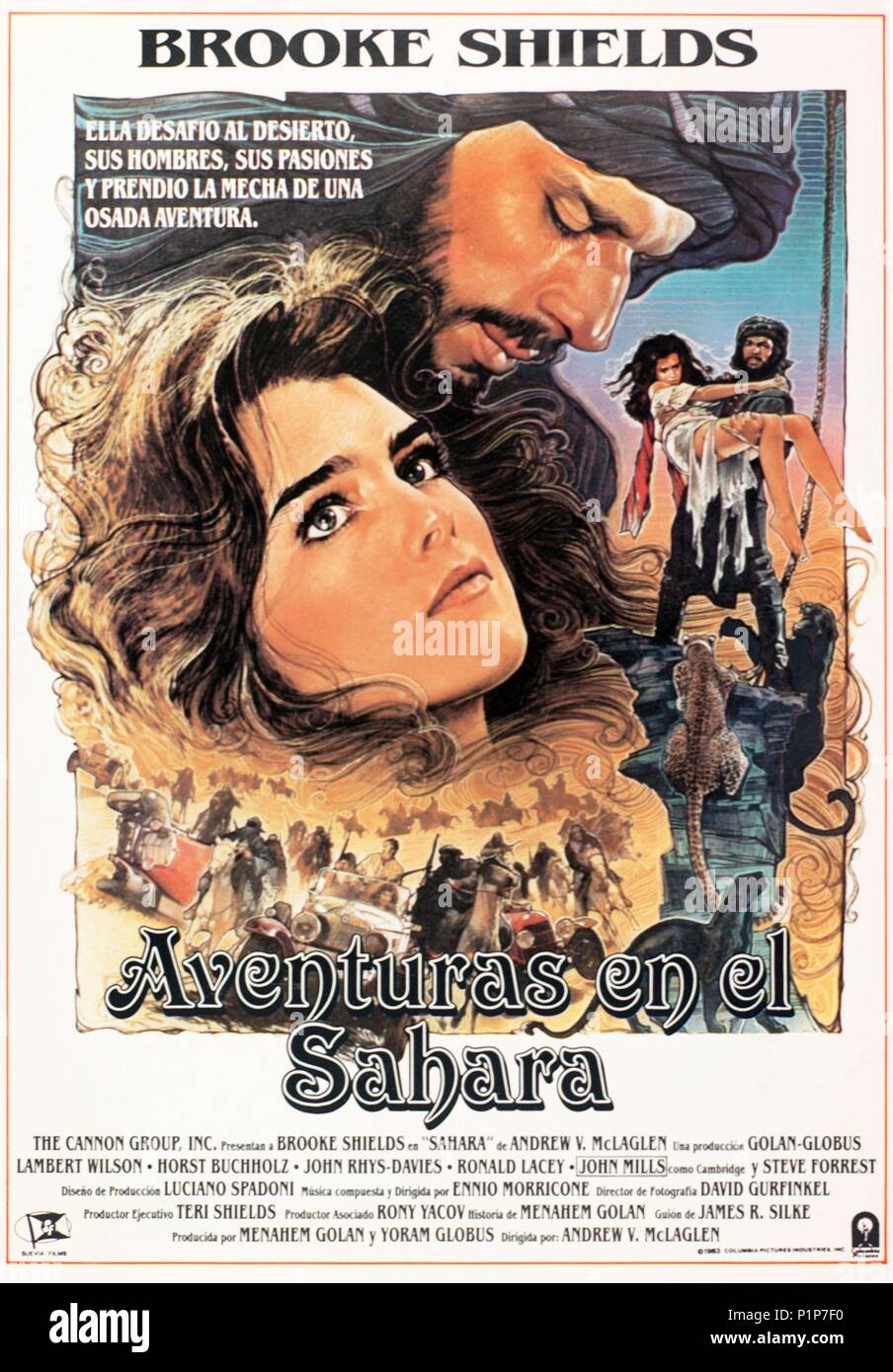 Titre original : SAHARA OCCIDENTAL. Titre en anglais : SAHARA OCCIDENTAL. Directeur de film : Andrew C. MCLAGLEN. Année : 1983. Credit : CANNON FILMS / Album Banque D'Images