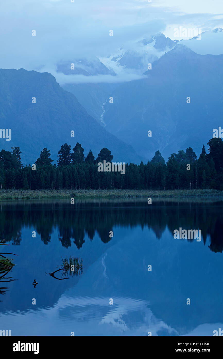 Lake Matheson, Westland National Park, West Coast, South Island, New Zealand Banque D'Images