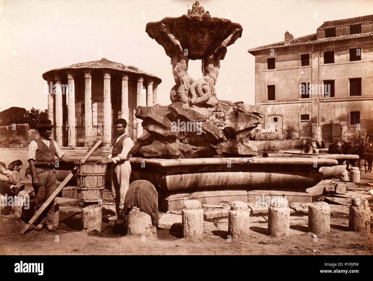 Détails de la ville de Rome (1910) Banque D'Images