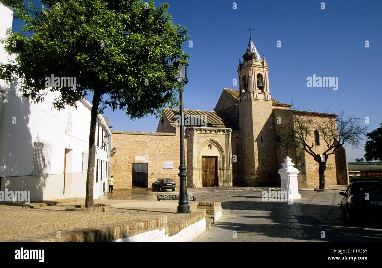 Palos de la Frontrera, San Jorge church ('columbine route'). Banque D'Images