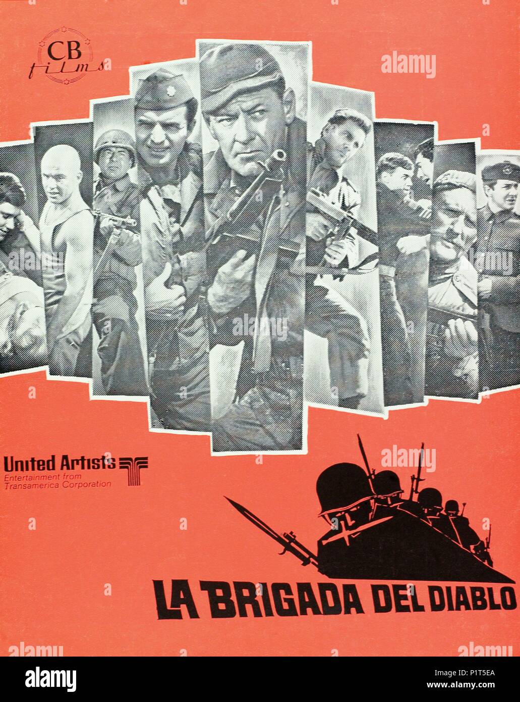 Film Original Titre : LA BRIGADE DU DIABLE. Titre en anglais : LA BRIGADE DU DIABLE. Directeur de film : Andrew C. MCLAGLEN. Année : 1968. Credit : United Artists / Album Banque D'Images