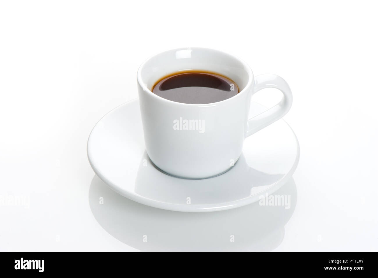 Les amoureux de café concept, une tasse de café espresso. Banque D'Images