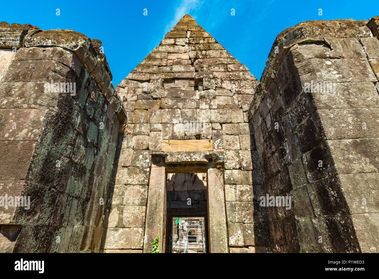 Ancien Temple Khmer Vat Phu Champassak Pakse Laos Rock - 