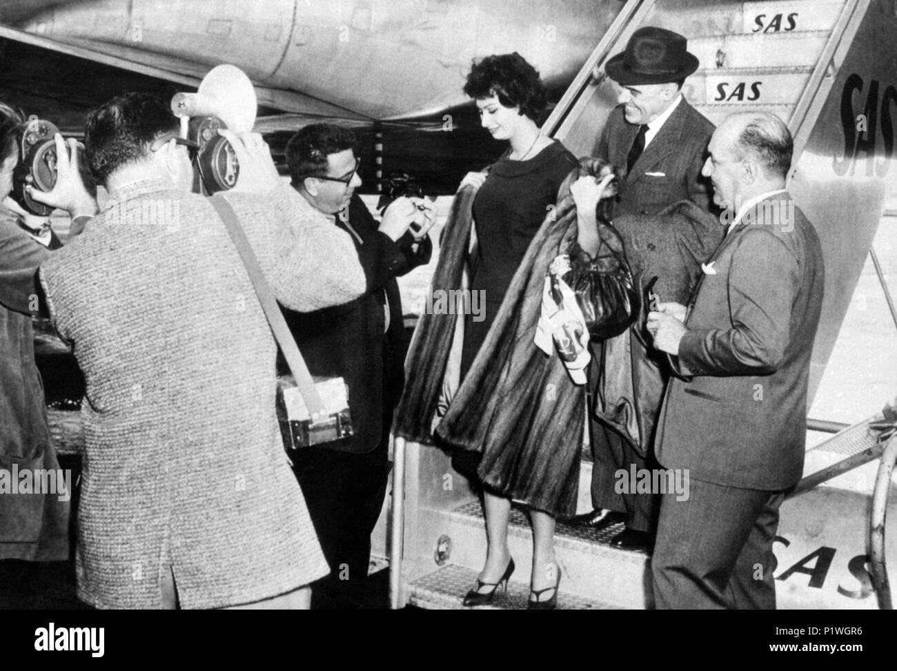 Stars : SOPHIA LOREN et CARLO PONTI. Banque D'Images