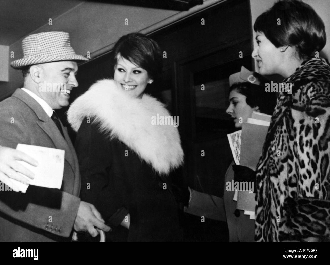 Stars : SOPHIA LOREN et CARLO PONTI. Banque D'Images