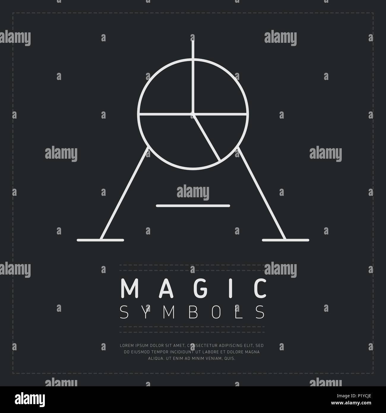 Symbole de la création de la magie Illustration de Vecteur