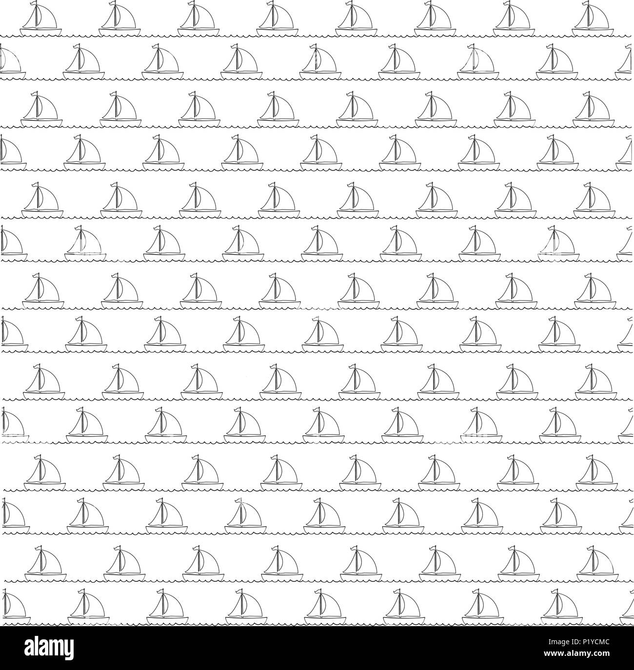Téléchargement gratuit Images La Mer Transparente Avec Les Bateaux A Voile Noir Contour Sur Fond dernière salutations