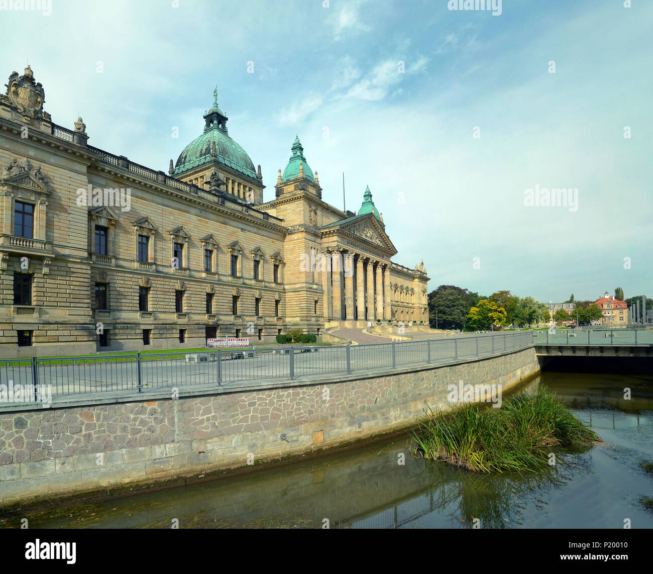 Le tribunal administratif fédéral dans la ville de Leipzig - Allemagne - Saxe - bâtiment historique pour faire du tourisme et visiter Banque D'Images