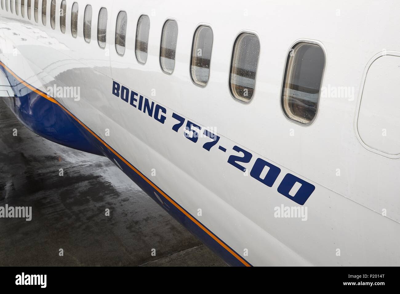 Avion de ligne Boeing 757 Banque D'Images