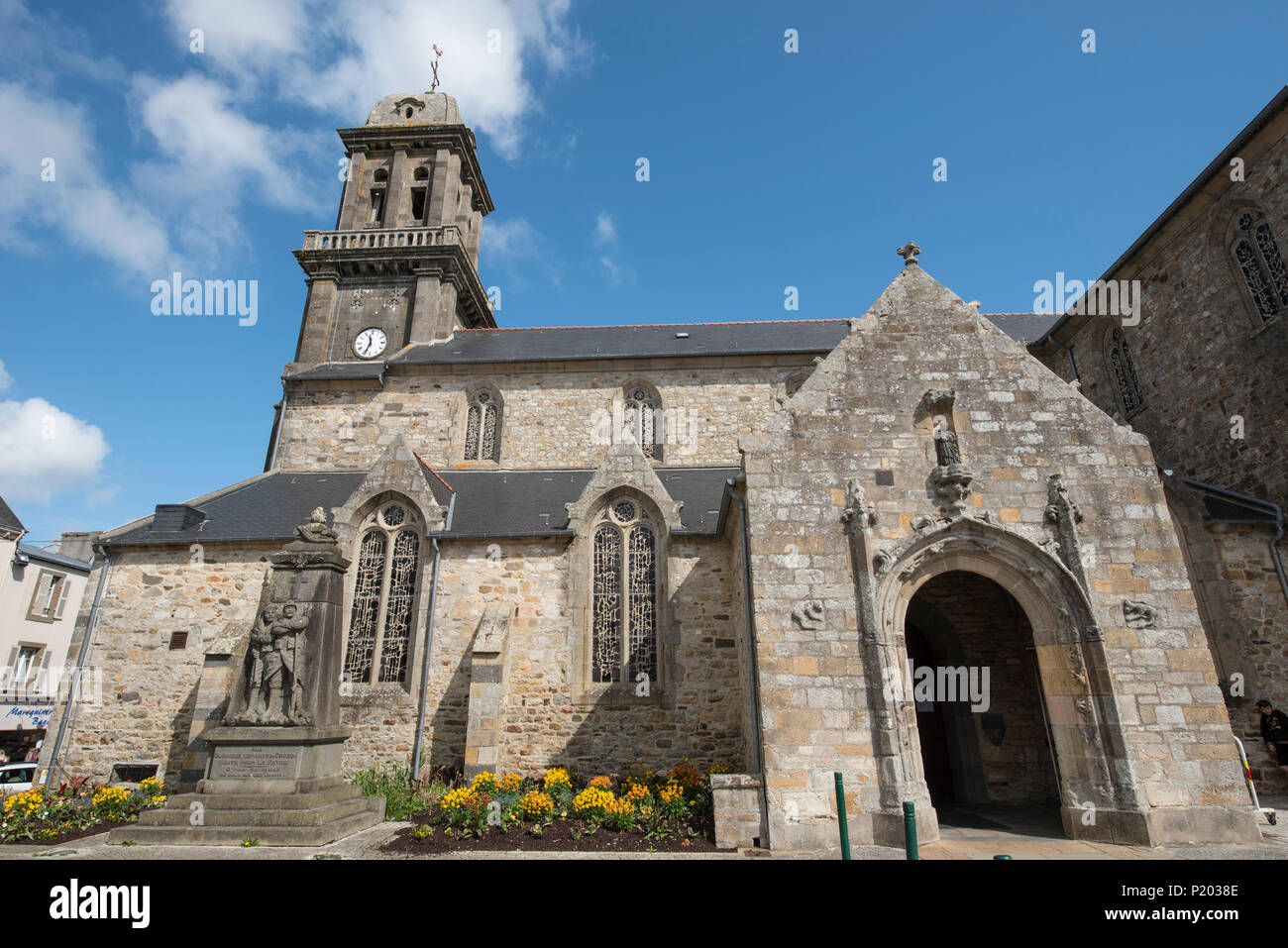 Eglise de Saint Pierre ( église Saint Pierre ), Crozon, Finistère, Bretagne, France. Banque D'Images