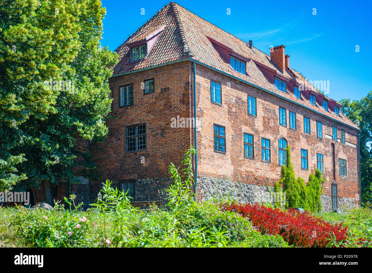 Le château en ville polonaise Ketrzyn (Geman Rastenburg) dans la région de la Mazurie. Architecture les chevaliers teutoniques en Pologne Banque D'Images