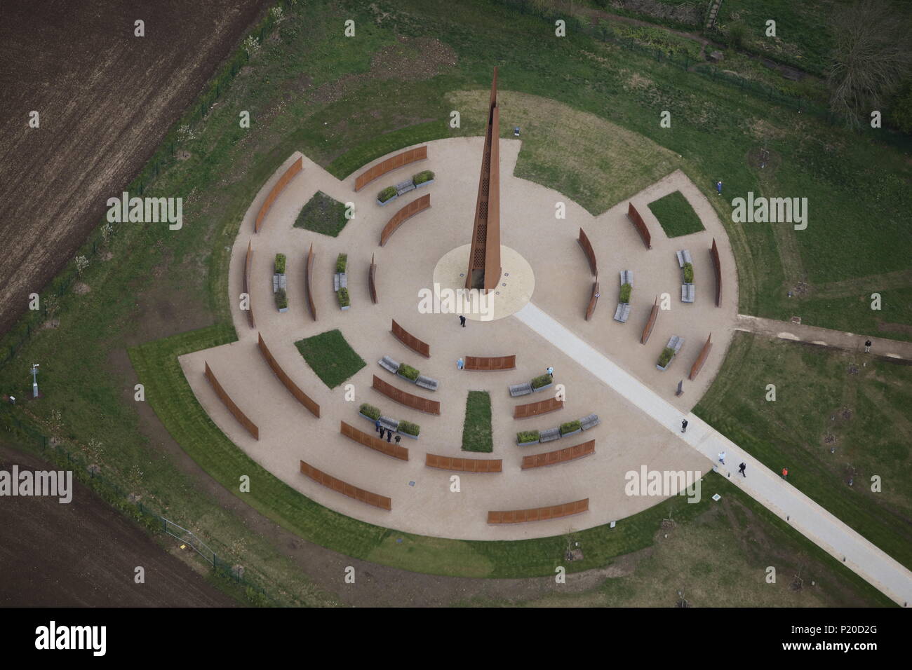 Une vue aérienne du Bomber Command Center International, Lincoln. Banque D'Images