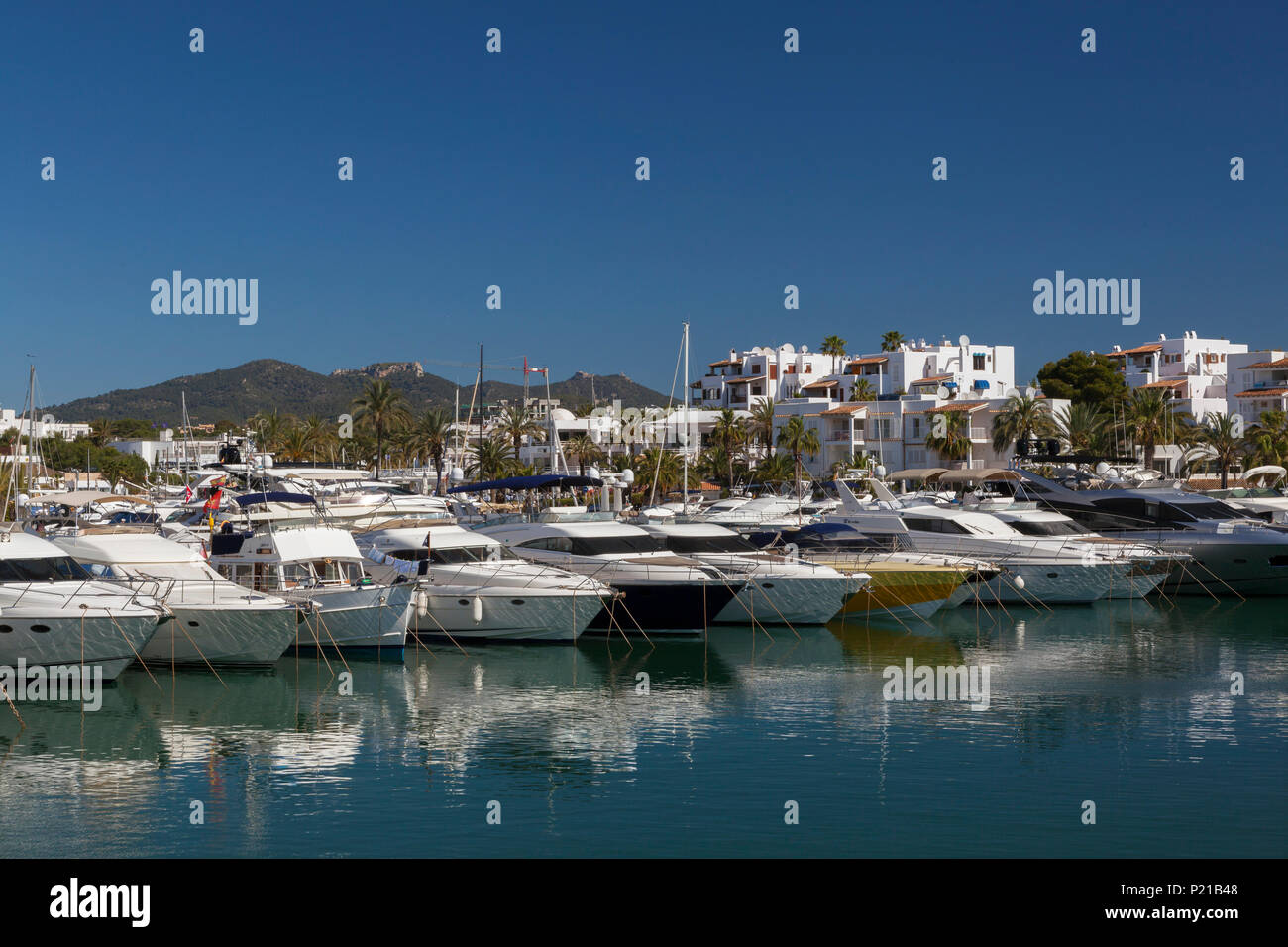 Port de plaisance de Cala d'or, Mallorca, Spain, Europe Banque D'Images