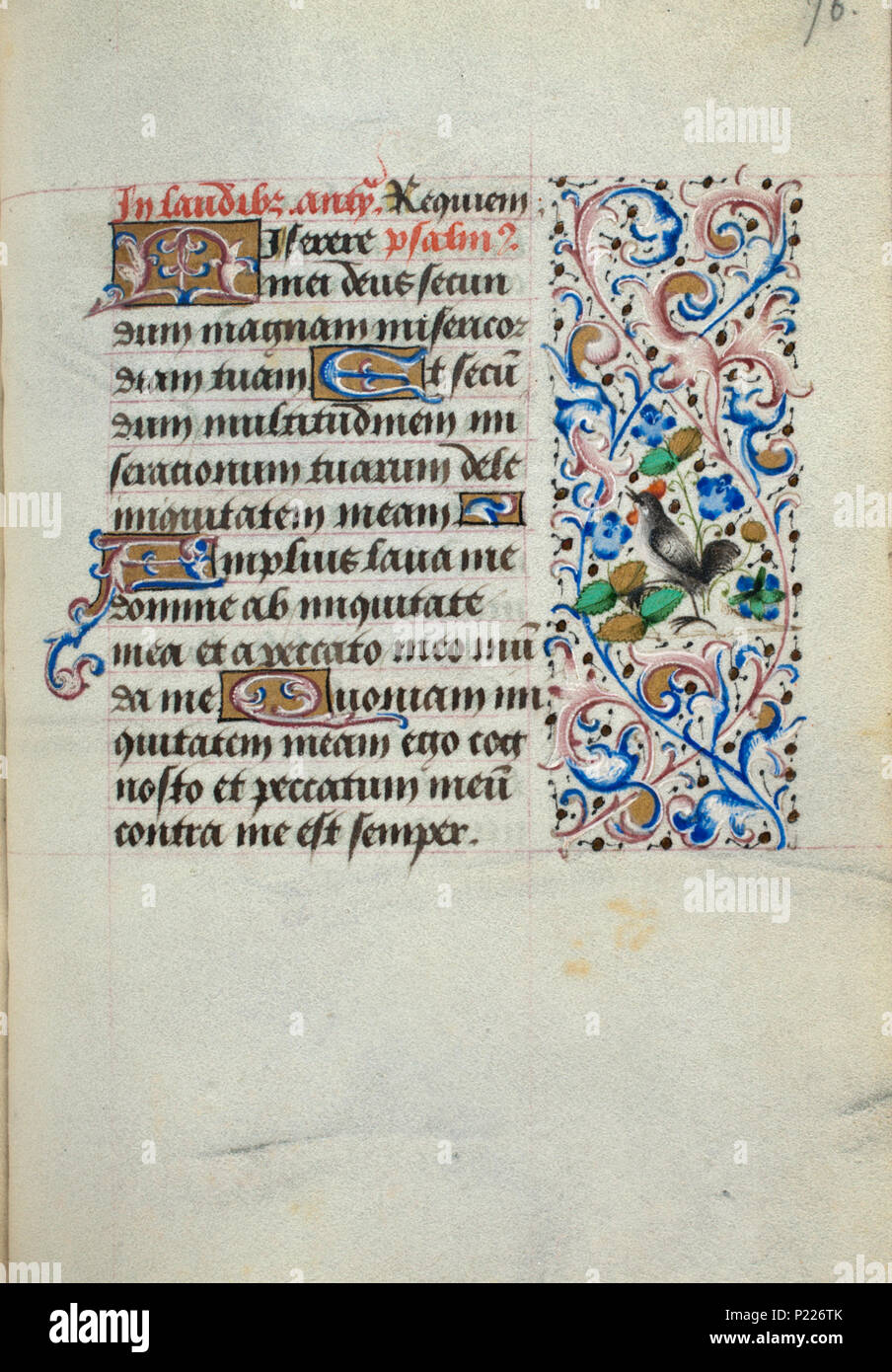 . Folio 076r du livre d'heures de Simon de varie - KB 74 G37a . Folio 076r du livre d'heures de Simon de varie - KB 74 G37a . 1455 35 Livre d'heures de Simon de varie - KB 74 G37a - Folio 076r Banque D'Images