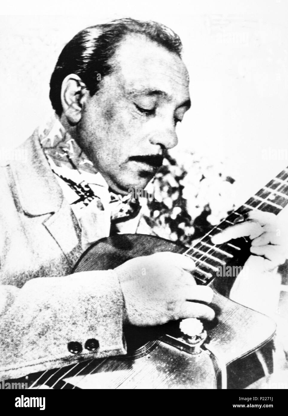 El guitarrista Django Reinhardt. Banque D'Images