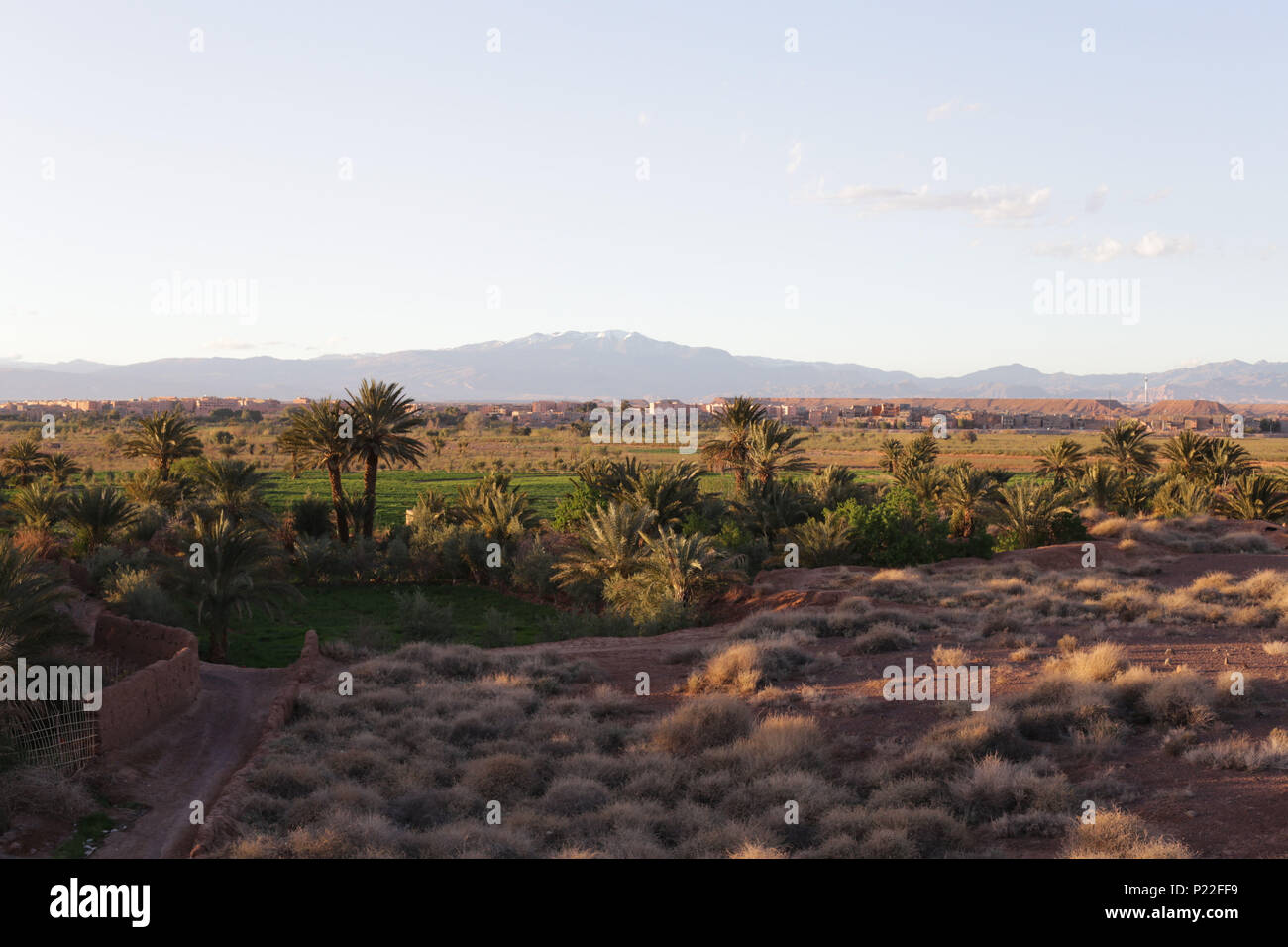 Le Maroc, Quarzazate, route N9, paysage, nature Banque D'Images