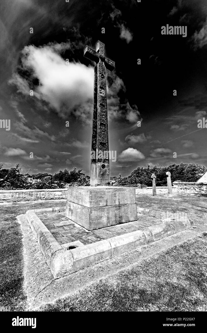 La cathédrale de Durham WWI IDD Croix du souvenir Banque D'Images
