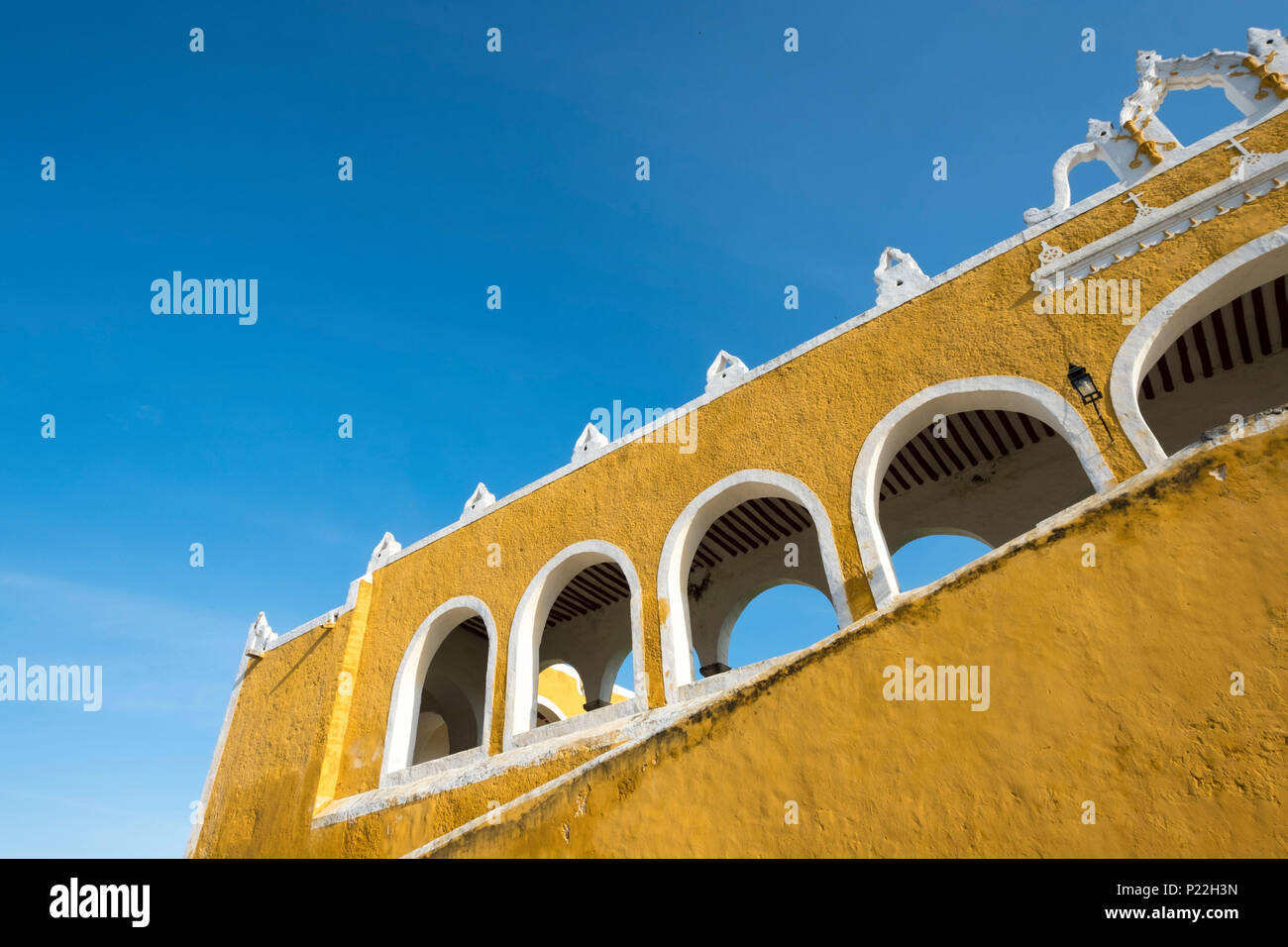 L'ancien couvent San Antonio de Padua à Izamal, Yucatan, Mexique Banque D'Images