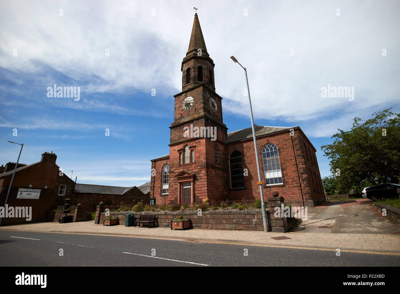 Annan Église d'Écosse ancienne église paroissiale Dumfries et Galloway Scotland UK Banque D'Images