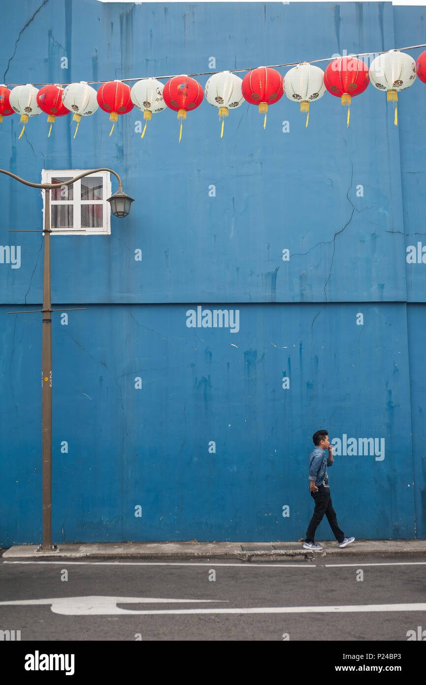 Singapour, Singapour, scène de rue à Chinatown Banque D'Images