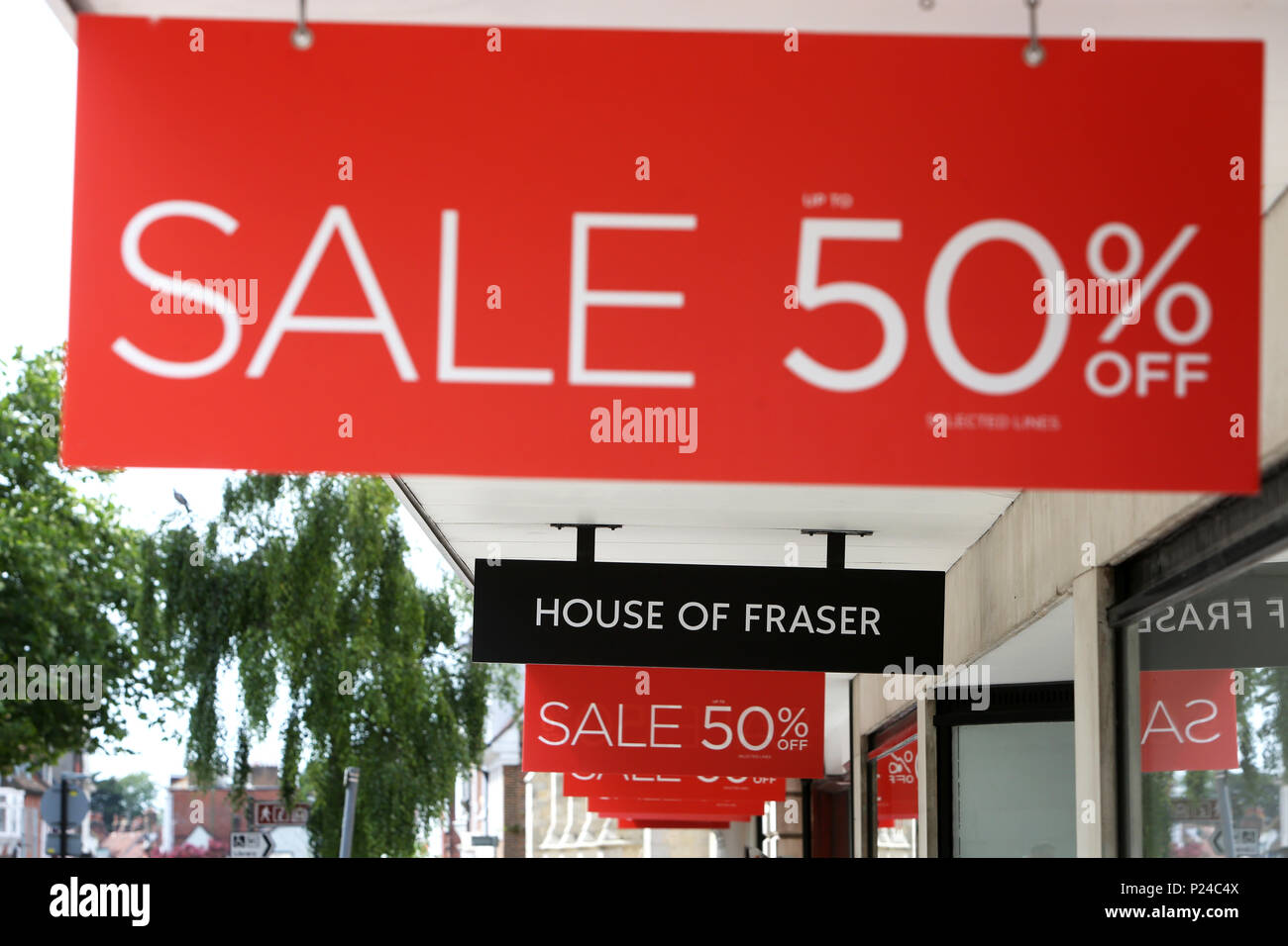 La House of Fraser department store à Chichester, West Sussex, UK. Banque D'Images