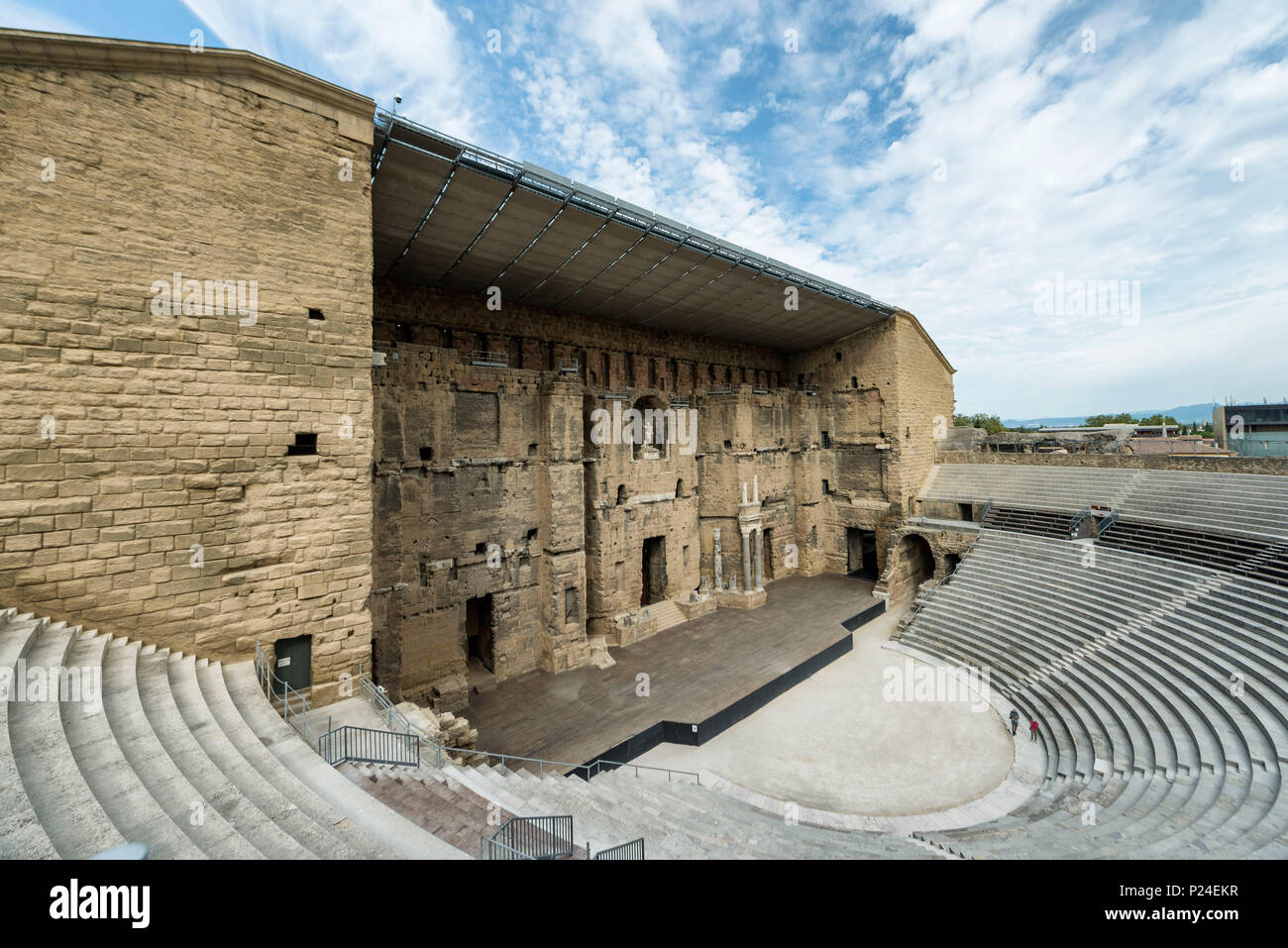 Orange, Vaucluse, Provence-Alpes-Côte d'Azur, France, le théâtre antique d'Orange, du patrimoine culturel mondial de l'UNESCO Banque D'Images