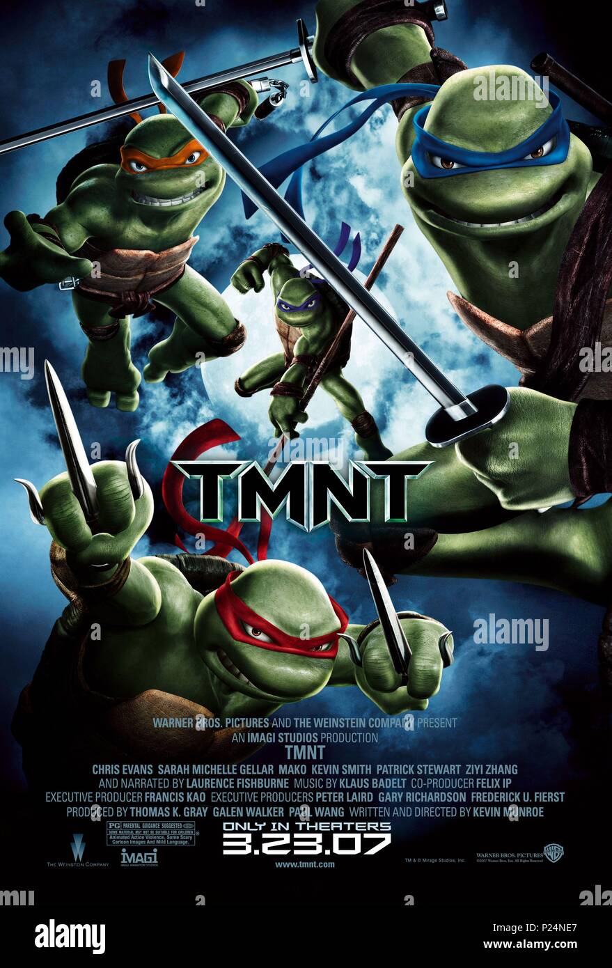 Titre original : ANN. Titre en anglais : Teenage Mutant Ninja Turtles. Directeur de film : KEVIN MUNROE. Année : 2007. Credit : Warner Bros Pictures/WEINSTEIN COMPANY, l'/IMAGI ANIMATION / Album Banque D'Images