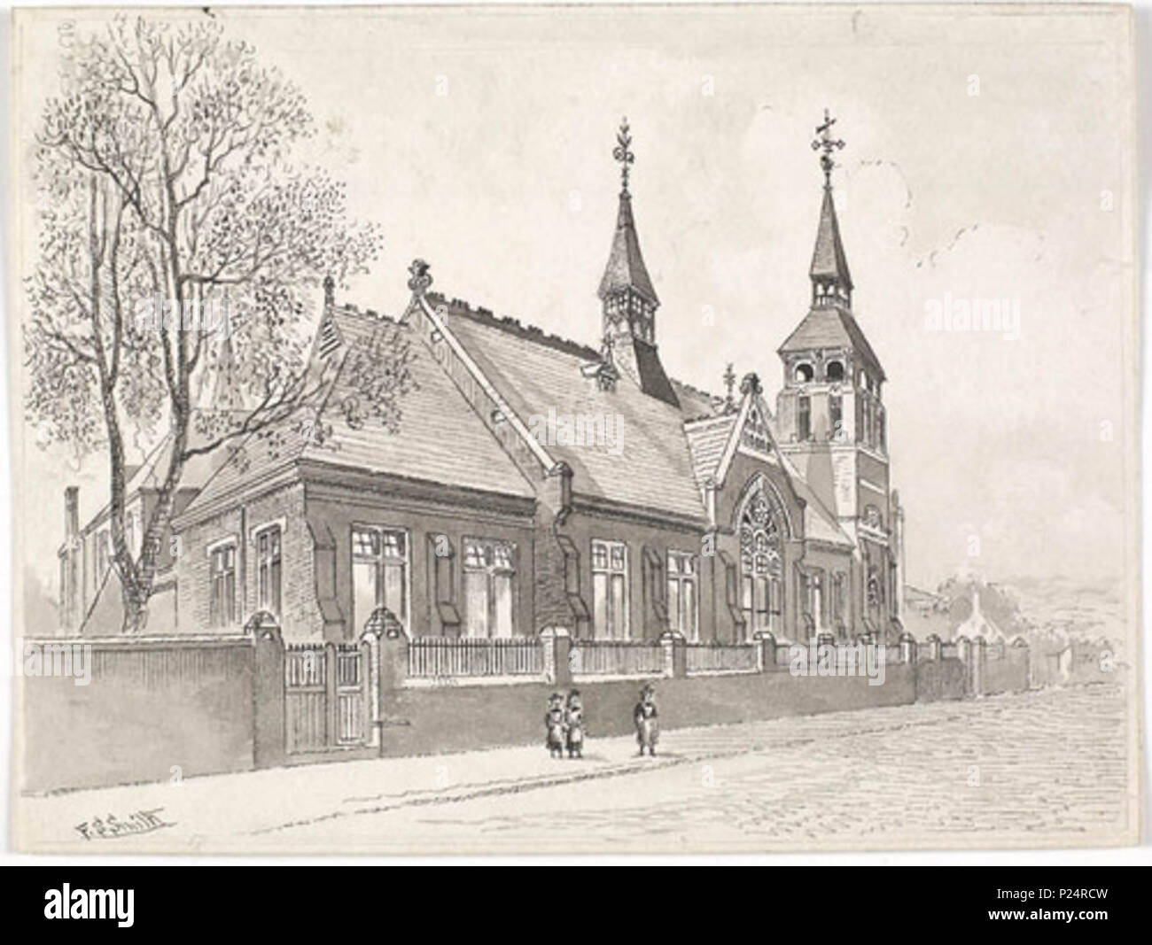 . Anglais : Londesborough Street Board School , c.1886 . vers 1886. Smith, Frederick Schultz (1860-1925) 177 rue de l'École Conseil Londesborough , c.1886 Banque D'Images