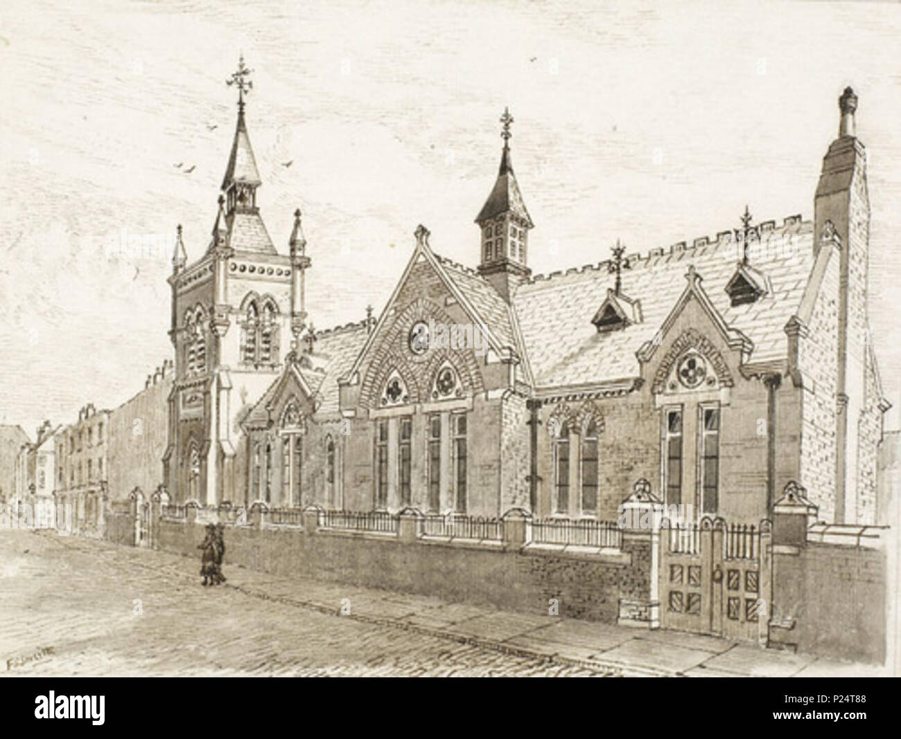 . Anglais : Conseil de Lime Street School , c.1886 . vers 1886. Smith, Frederick Schultz (1860-1925) 176 Conseil de Lime Street School , c.1886 Banque D'Images