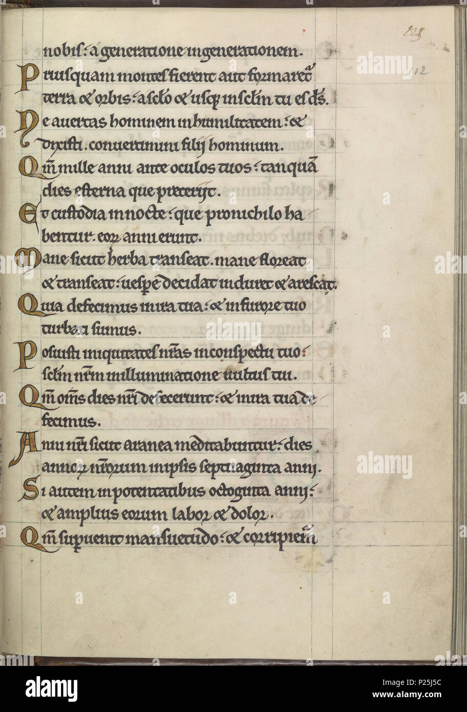 . Anglais : Psautier d'Aliénor d'Aquitaine (ca. 1185) - 76 KB F 13, folium 112r Nederlands : Psautier van Eleonora van Aquitanië (ca. 1185) - 76 KB F 13, folium 112r . Anglais : Folium 112r à partir de la Psautier d'Aliénor d'Aquitaine (ca. 1185) de la collection de la Bibliothèque Nationale des Pays-Bas. Nederlands : Folium 112r van het Psautier van Eleonora van Aquitanië (ca. 1185) uit de collectie van de Koninklijke Bibliotheek. . Entre 1180 et 1185 circa circa 271 Psautier d'Aliénor d'Aquitaine (ca. 1185) - 76 KB F 13, folium 112r Banque D'Images