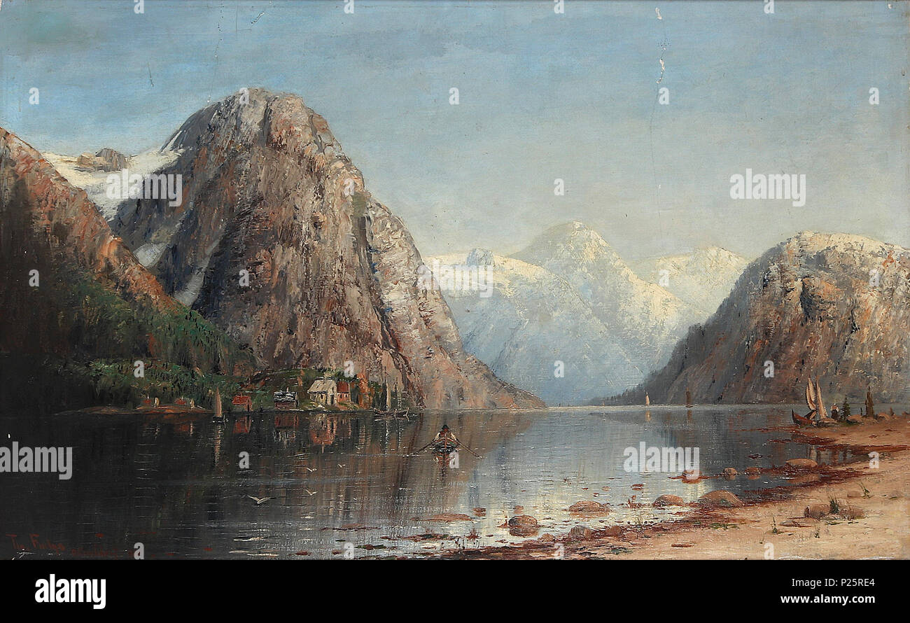 . Deutsch : Fjordlandschaft, Öl auf Leinwand auf Karton, 55 x 68 cm, signiert und datiert 1900 . 1900. Thérèse Fuchs (1849-) Description peintre allemand Date de naissance/décès après 1849 1898 Lieu de naissance Düsseldorf contrôle d'autorité : Q53709906 : 304163955 VIAF GND : 1036758575305 Thérèse Fuchs Fjordlandschaft Banque D'Images