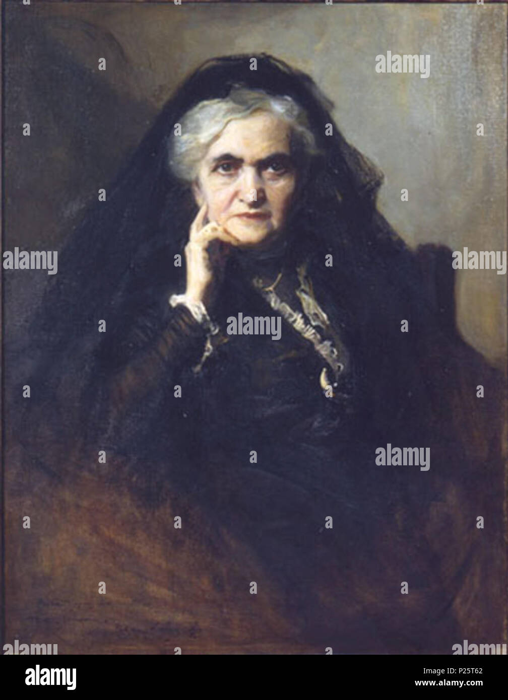 . Anglais : Portrait de Johanna Laub, Mère de l'artiste . 19142 Laszlo - Johanna Laub, Mère de l'artiste Banque D'Images