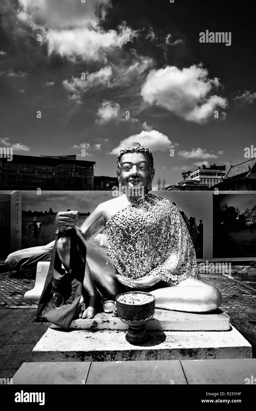 Déesse d'or Phnom Penh Banque D'Images