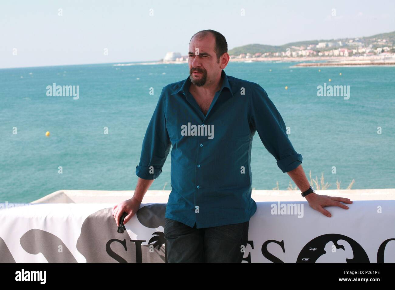 12 / 10 / 2007 ; Sitges, Barcelone, Presentación de Los cronocrimenes". Banque D'Images 12 / 10 / 2007 ; Sitges, Barcelone, Presentación de Los cronocrimenes". Banque D'Images