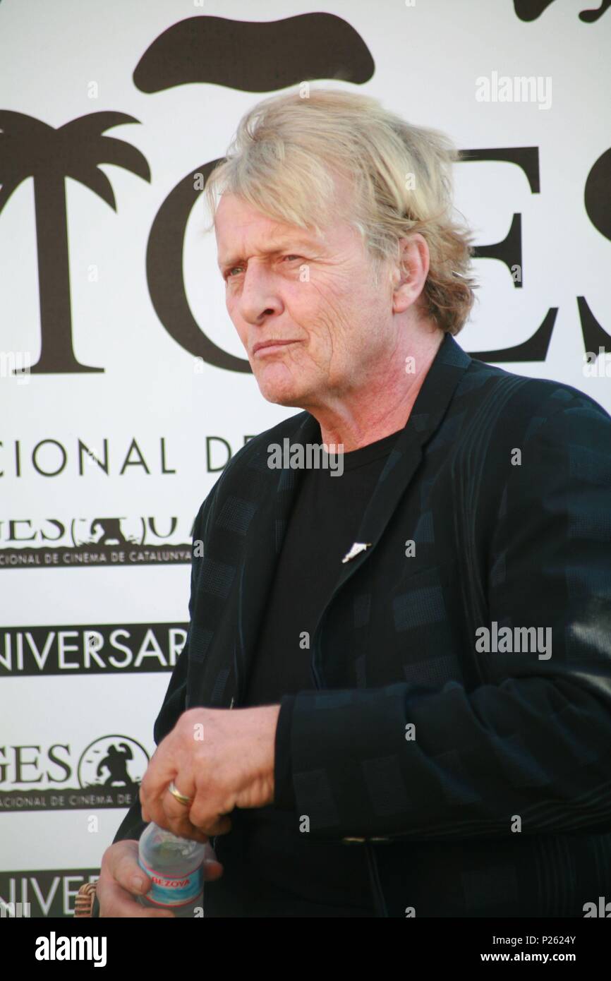 12 / 10 / 2007 ; Sitges, Barcelone, Rutger Hauer, 'Maquina Premio del temps'. Banque D'Images