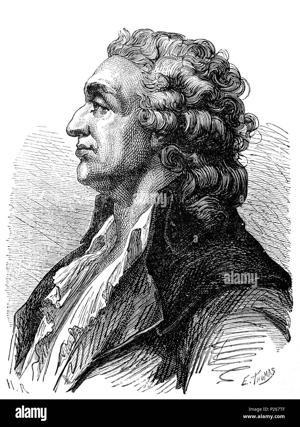 . 8 Condorcet Condorcet (AduC 018 J.A.N., 1743-1794) Banque D'Images