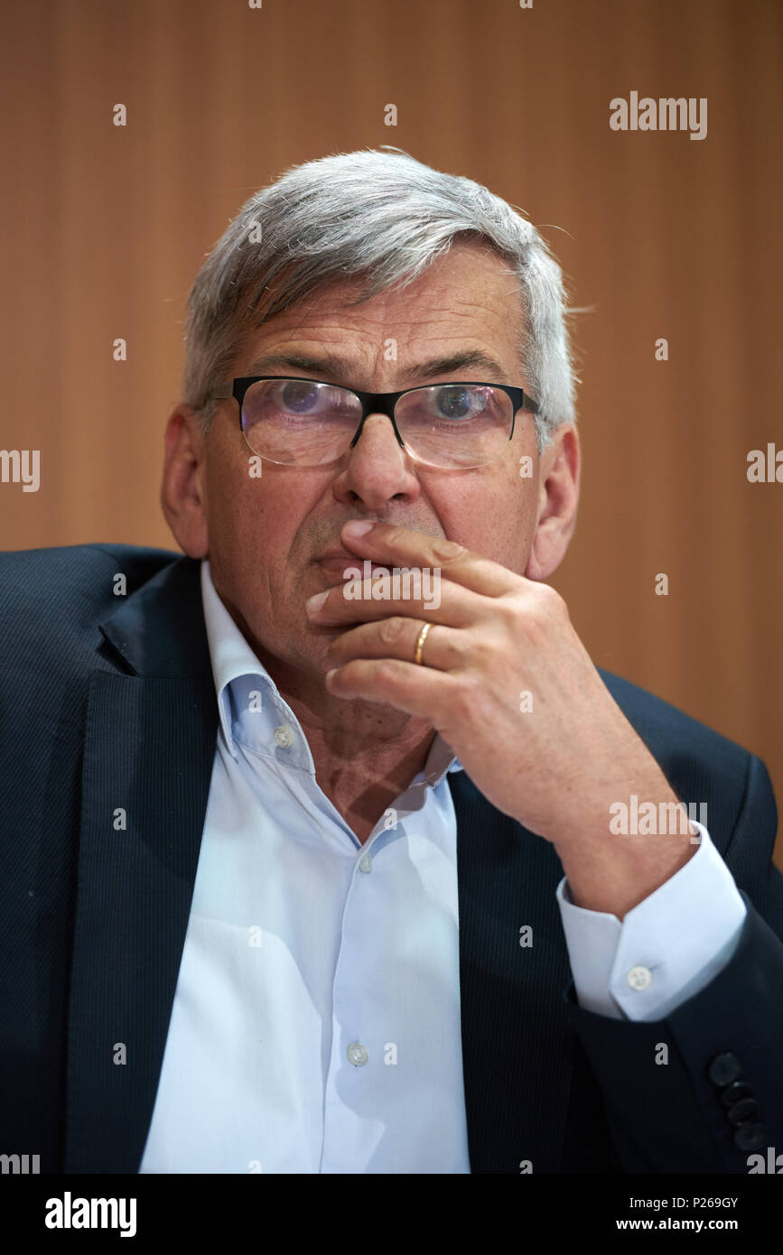 Berlin, Allemagne, Joerg Hofmann, Président de l'IG Metall Banque D'Images