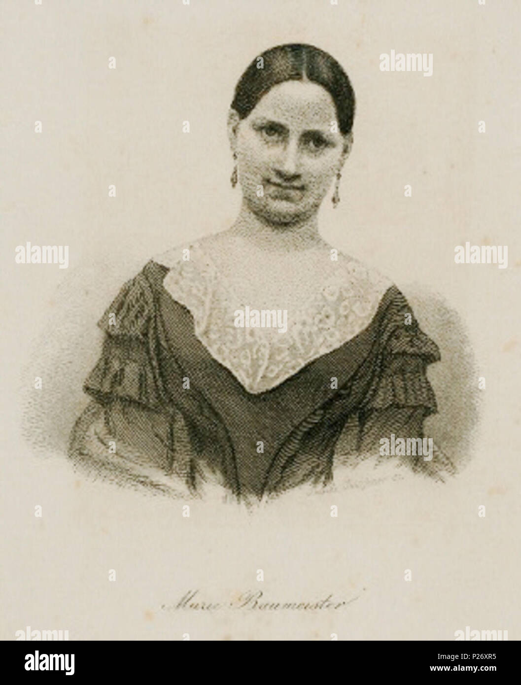 . Anglais : L'actrice allemande Marie Baumeister (1819-1887) . par 1887. Inconnu 30 Marie Baumeister Banque D'Images