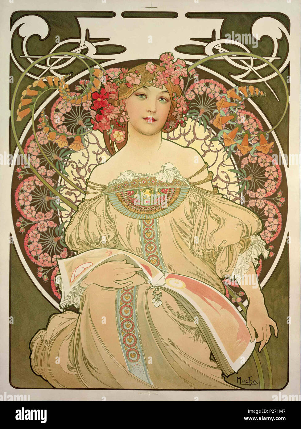. Čeština : Snění . 1897. Alphonse Mucha (1860-1939) Noms alternatifs Alphonse Maria Mucha Description Czech-Austro-affichiste hongrois, lithographe, photographe, graphiste, peintre et dessinateur de timbres-poste photographe tchécoslovaque, peintre, illustrateur et patriote. En dehors de sa production artistique, il était un défenseur de l'unification de l'Czekoslovakia pour lequel il a conçu les premiers billets de banque en 1918. Date de naissance/décès 24 Juillet 1860 14 juillet 1939 Lieu de naissance/décès Ivančice, Autriche-hongrie Prague, Tchécoslovaquie lieu de travail vienne ; Munich ; Paris Auteur Banque D'Images