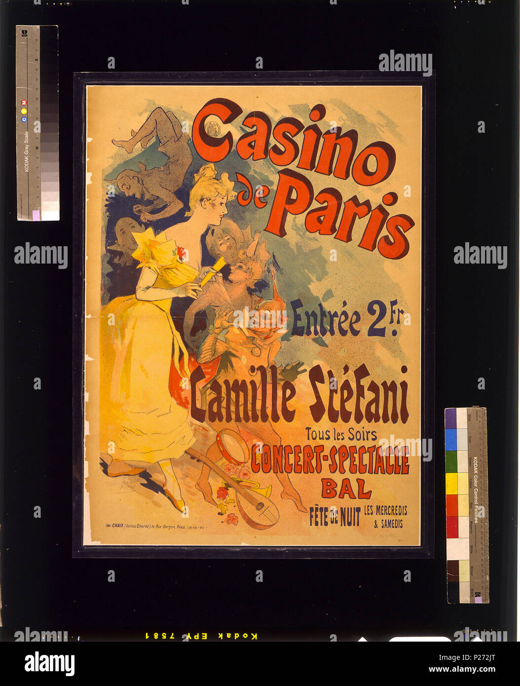 52 Casino de Paris affiche - Jules Chéret, 3g12082u Banque D'Images