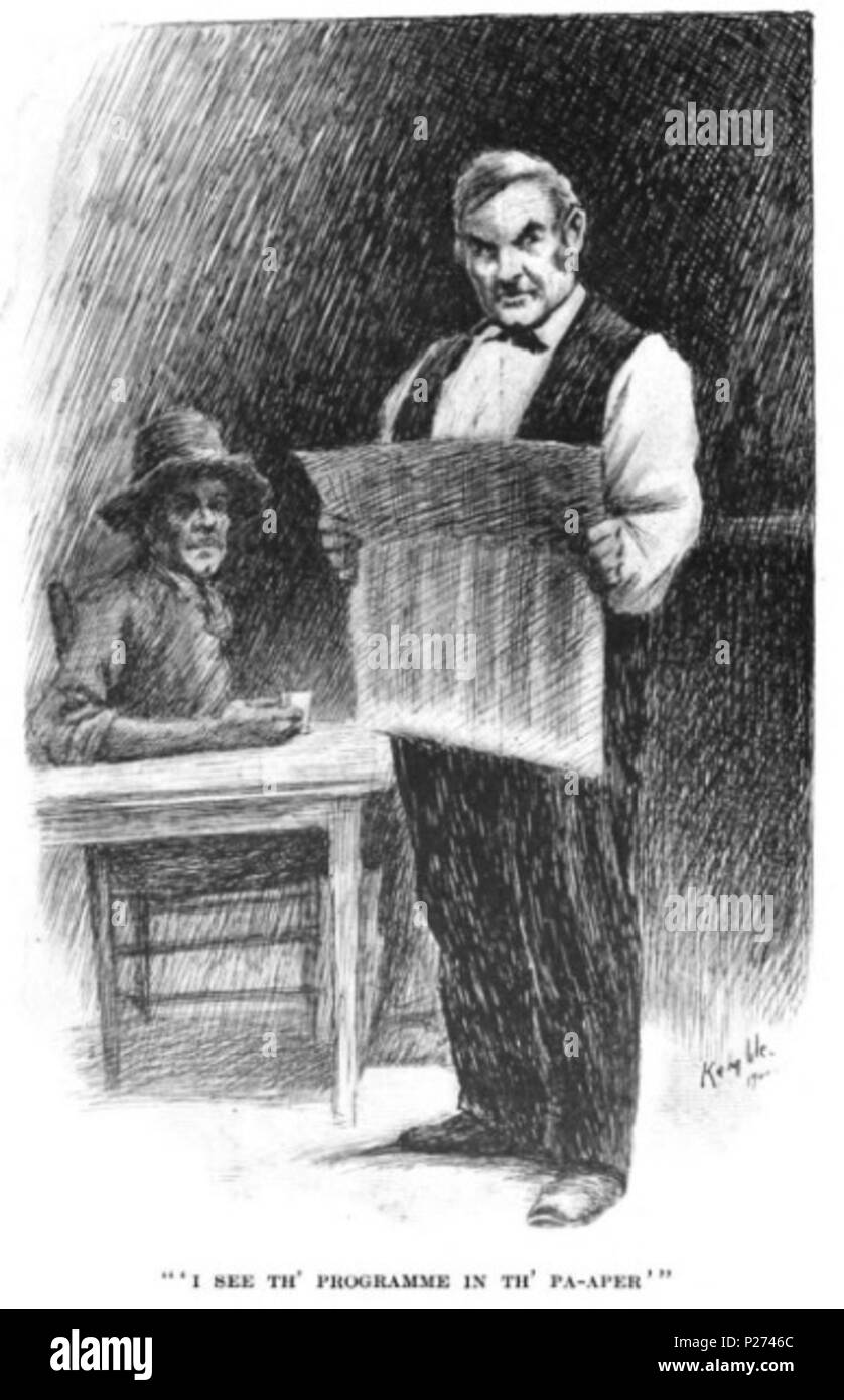 . Anglais : Dessin du barman fictif M. Dooley et son client Hennessy. 1900. E.w. Kemble (1861-1933) 83 en 1900 Dooley Banque D'Images