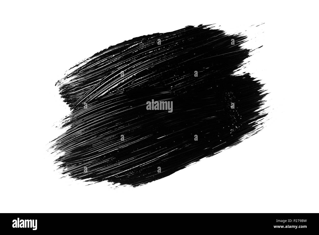 Abstract grunge brush stroke isolated Banque D'Images