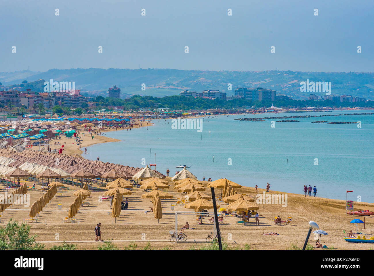 Pescara Italie Le Ponte Del Mare Pont Monumental Et La