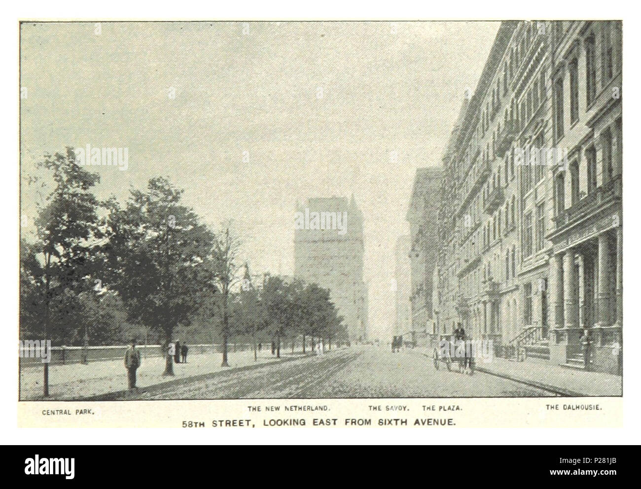 (King1893NYC) pg111 58e Rue, à l'EST À PARTIR DE LA SIXIÈME AVENUE. Banque D'Images