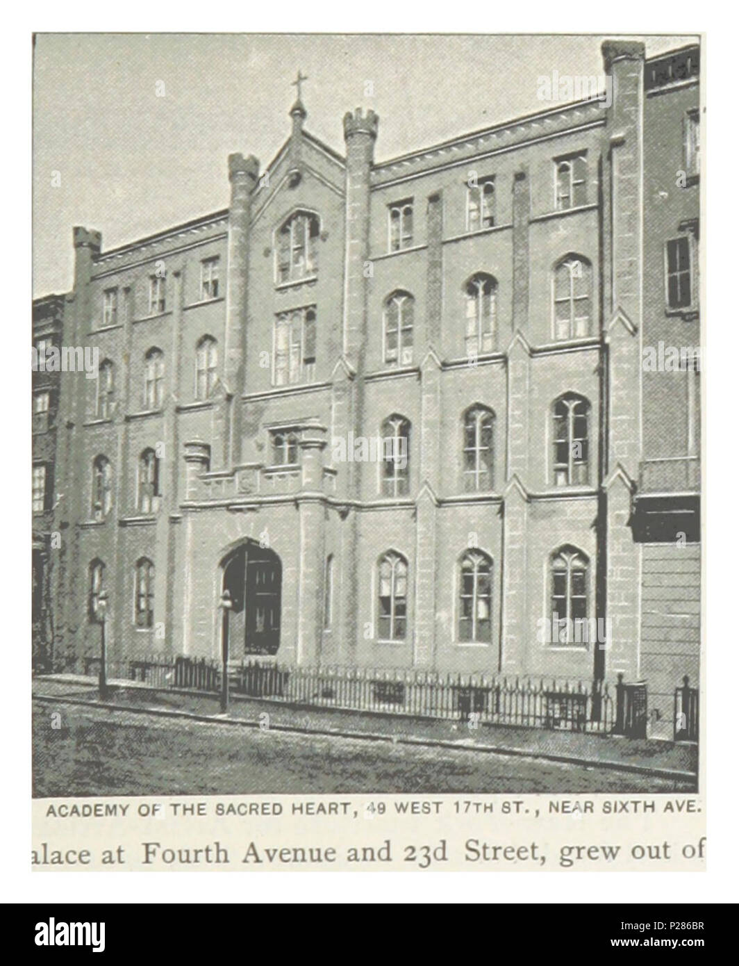 (King1893NYC) pg293 ACADEMY DU SACRÉ-CŒUR, 49 WEST 17TH STREET, PRÈS DE LA SIXIÈME AVENUE. Banque D'Images