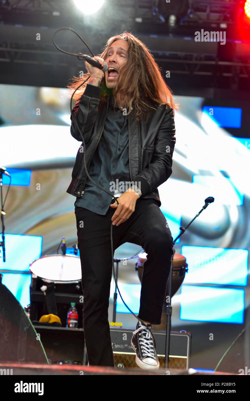 Napa Valley, Californie, le 25 mai 2018, Brandon Boyd, de Incubus à l'BottleRock 2018 Festival à Napa, Californie Crédit : Ken Howard/Alamy Live News Banque D'Images