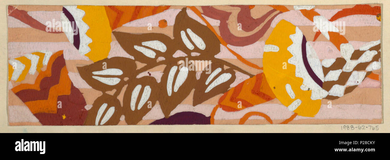 109 Dessin, dessin textile- Harlekin (Harlequin), 1911-13 (CH) 18631329 Banque D'Images