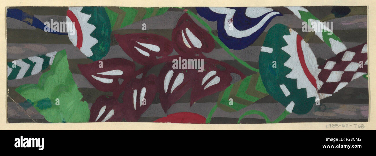 109 Dessin, dessin textile- Harlekin (Harlequin), 1911-13 (CH) 18631333 Banque D'Images